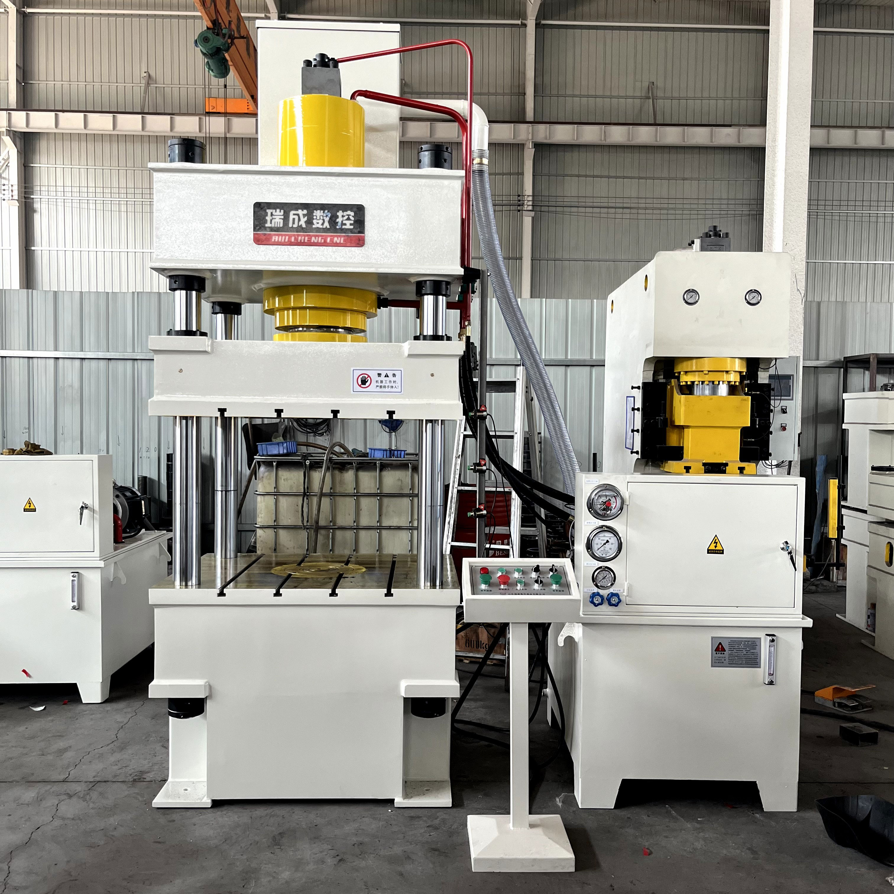 160吨带40吨下顶缸四柱液压机